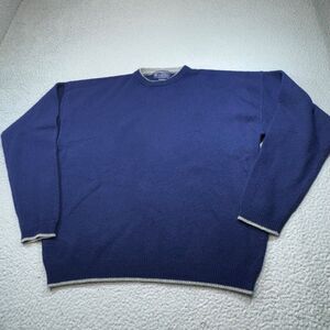 Vintage Abercrombie & Fitch Sweater‎ Men Large Blue  Lambswool Country Crew 90s